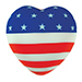 American Flag Heart Stress Reliever